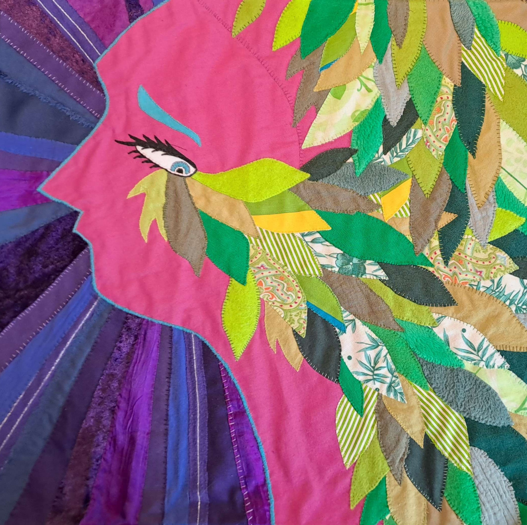 Patchwork-Bild: Blättersturm